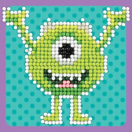 Camelot® Dots Monsters Inc. Mike Wazowski Fun Diamond Painting Kit {1}