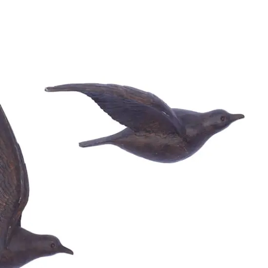 Brown Metal Farmhouse Birds Wall Decor Set {6}