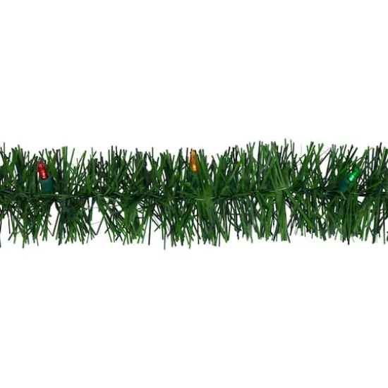 18ft. Pre-Lit Multicolor LED Artificial Christmas Pine Garland {4}