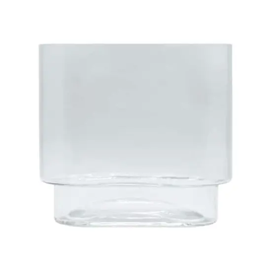 8" Clear Oval Glass Pedestal Vase by Ashland&reg; {1}