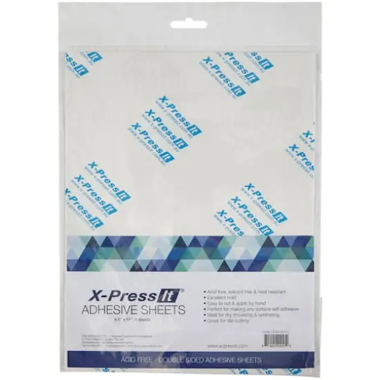 X-Press It&reg; 8.5" x 11" Adhesive Sheets, 5ct. {1}