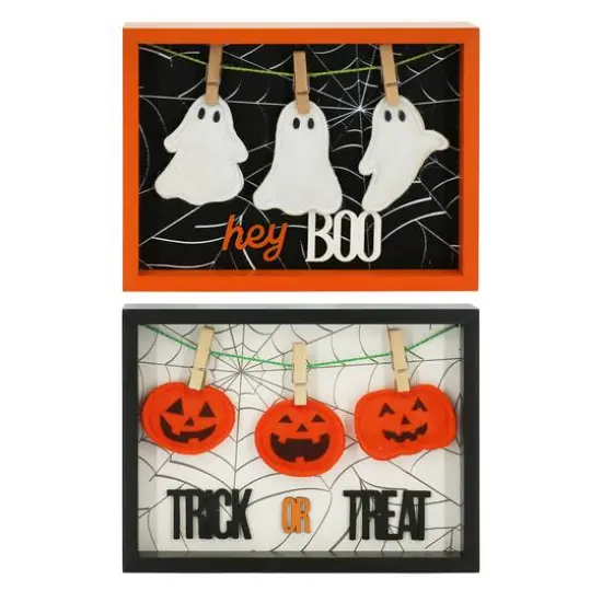 Assorted 8" Clothespin Halloween Character Block Tabletop Sign, 1pc. by Ashland&reg; {1}