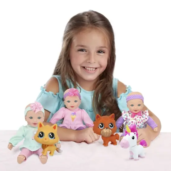 Little Darlings Little Sweeties Baby Doll With Pets {5}