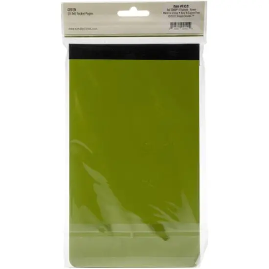 Simple Stories&trade; Sn@p!&trade; Flipbook Album, 4" x 6" Green {4}