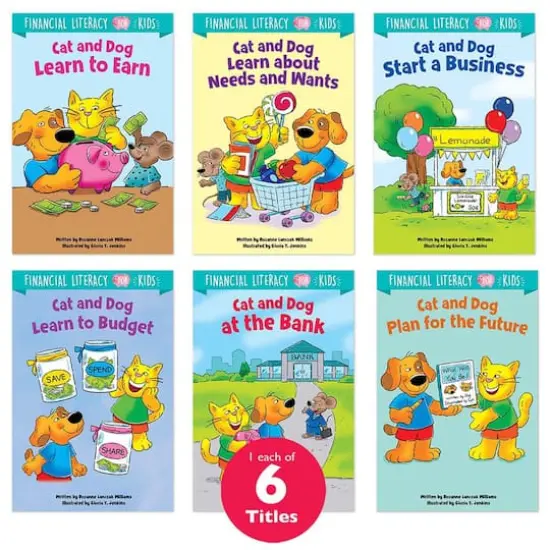 Creative Teaching Press Financial Literacy Book Pack For Kids, 6ct. {1}