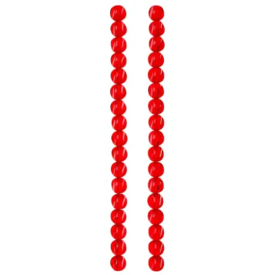 Ruby Cut Glass Round Beads, 10mm by Bead Landing&trade; {4}