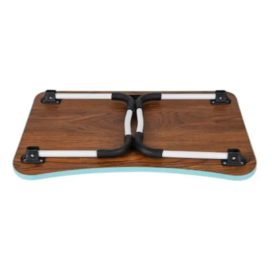 Mind Reader Freestanding Portable Foldable Lap Desk with Fold-Up Legs Blue {7}