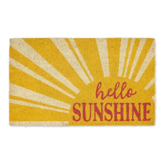 DII&reg; Yellow Hello Sunshine Doormat {1}