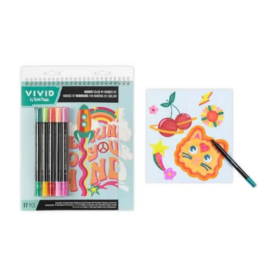 VIVID by Brea Reese&reg; Good Vibes Marker Color-by-Number Kit {3}