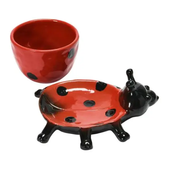 Hello Honey&reg; 3" Stoneware Ladybug Planter {3}