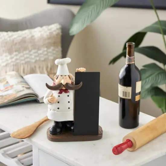 11" Chef Sculpture with Chalkboard {9}