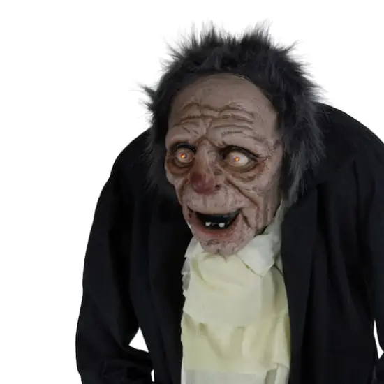 6ft. Lighted Animated Scary Butler Standing Halloween Decoration {3}