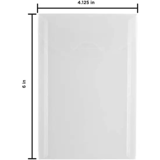 JAM Paper 4.13" x 6" Clear Plastic Tuck Flap Open End Envelopes, 24ct. {3}
