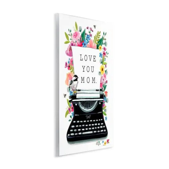 Stupell Industries Love You Mom Typewriter Wall Plaque Art {4}