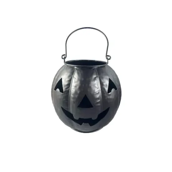 8.5" Jack-o-Lantern Candle Holder by Ashland&reg; Black {1}
