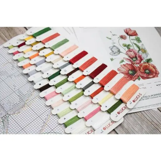 Luca-S The Field Poppies Counted Cross Stitch Kit {7}