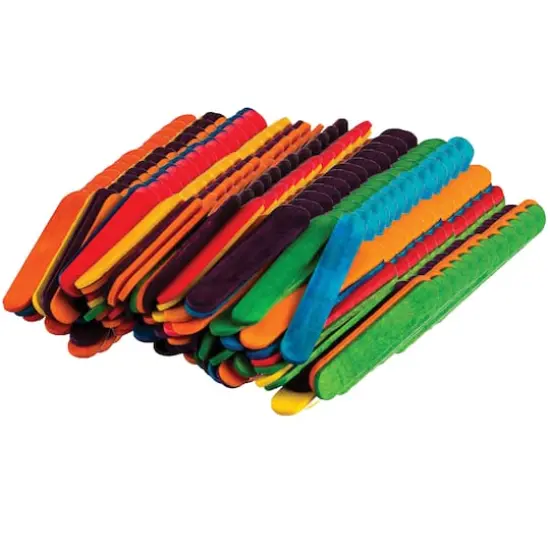 Teacher Created Resources STEM Basics Assorted Mini Craft Sticks, 12 packs of 100 {1}