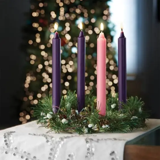 Root Candles 9" Unscented Advent Arista Taper Candles, 4ct.  {4}