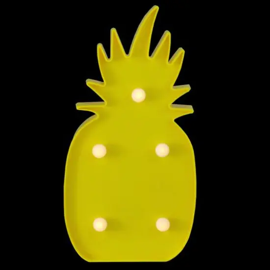 9.75" Yellow Pineapple LED Marquee Wall D&eacute;cor {4}