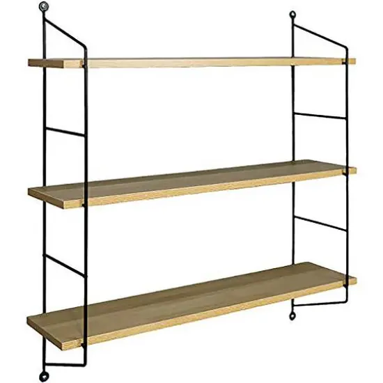 Sorbus 3-Tier Rustic Floating Shelf Maple {1}