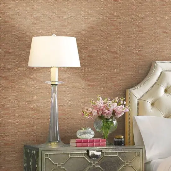 RoomMates Tabby Peel & Stick Wallpaper Red and Taupe {5}