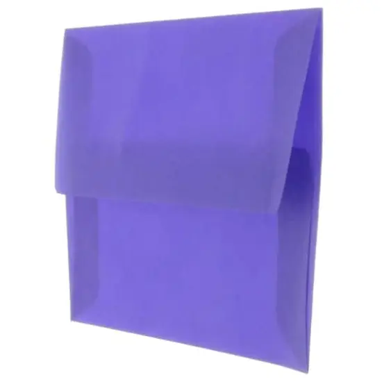 JAM Paper A2 Translucent Vellum Invitation Envelopes, 50ct. Primary Blue {4}