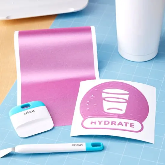 Cricut Joy&trade; Permanent Smart Vinyl&trade; Shimmer Pink {3}