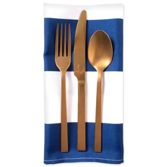 DII&reg; Nautical Blue Cabana Striped Outdoor Napkins, 6ct. {5}