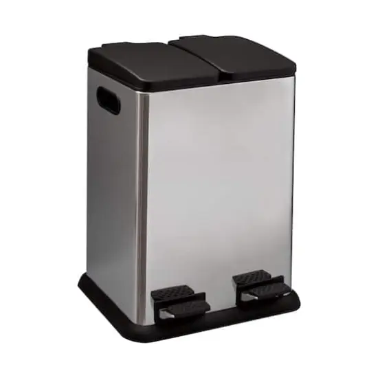 Organize It All Dual Compartment Recycling Bin {1}