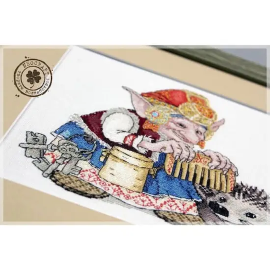 Neocraft Elf With Hedgehog Cross Stitch Kit {5}