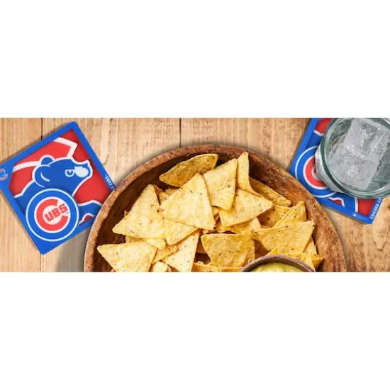 MLB 3D Logo Series Coasters, 2ct. Chicago Cubs {4}