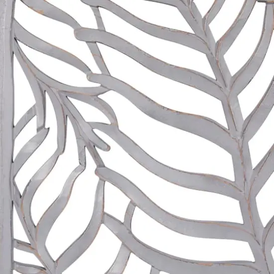 24" Gray Wood Eclectic Abstract Wall D&eacute;cor Set {4}