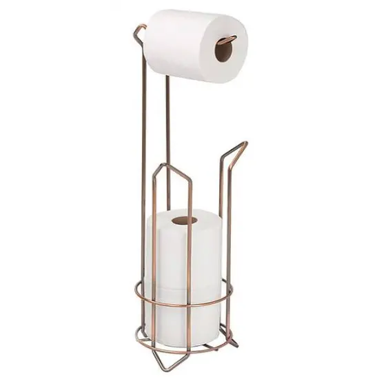 Bath Bliss Toilet Paper Holder & Reserve Satin {2}