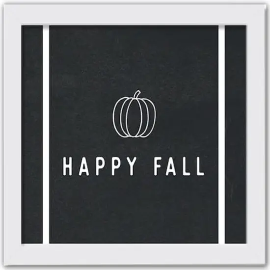 Happy Fall Print in White Frame {1}