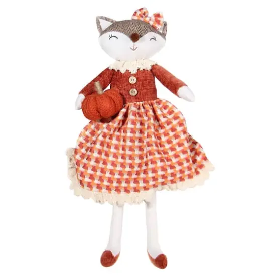 19.5" Fall Girl Fox Tabletop D&eacute;cor by Ashland&reg; {1}