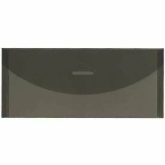 JAM Paper 4.25" x 9.75" Flap and Tuck #10 Plastic Envelopes, 24ct. Blue {2}