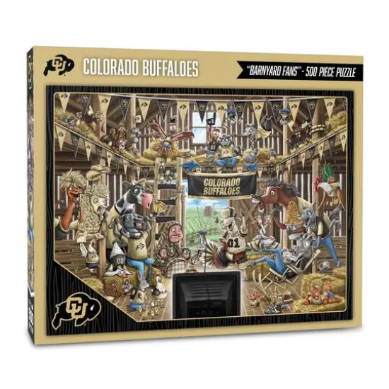 College Barnyard Fans 500 Piece Puzzle Colorado Buffaloes {1}
