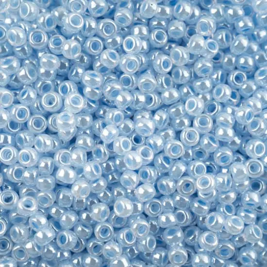 John Bead 11/0 Miyuki Glass Seed Beads, 13g Light Sapphire Crystal {1}