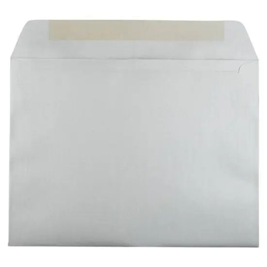 JAM Paper Silver Stardream 9" x 12" Open End Envelopes {3}