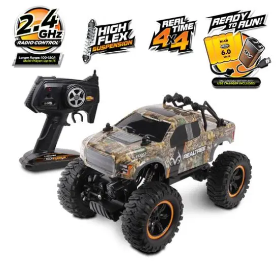 NKOK Mean Machines Rock Crawler RC Gray Camo Ford F-150 Raptor {4}