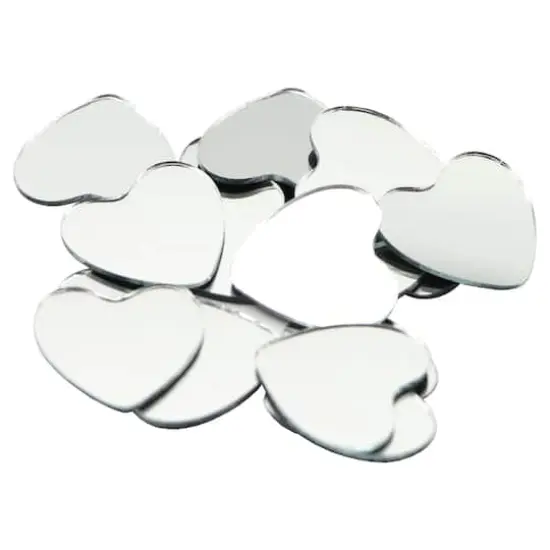 1" Heart Glass Mirrors, 50ct. by Make Market&reg; {4}