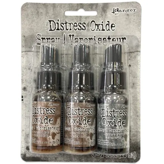Tim Holtz Distress&reg; Oxide&reg; Spray Set Vintage Photo/Walnut Stain/Hickory Smoke {1}