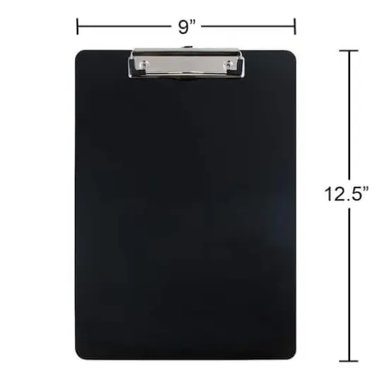 JAM Paper Letter Size Aluminum Clipboard Black {7}