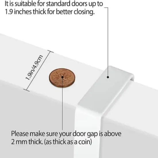NEX&trade; White Over The Door Hanging Organizer Rack {5}