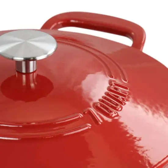 Martha Stewart 7qt. Enameled Cast Iron Dutch Oven with Lid Red {8}