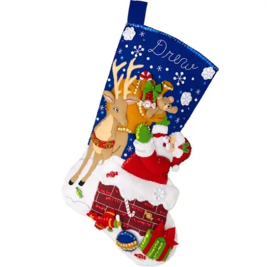 Bucilla&reg; Santa's Toy Delivery Felt Stocking Kit {3}