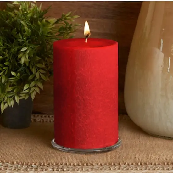 Root Candles Timberline™ 4" x 6" Unscented Pillar Candle Red {4}