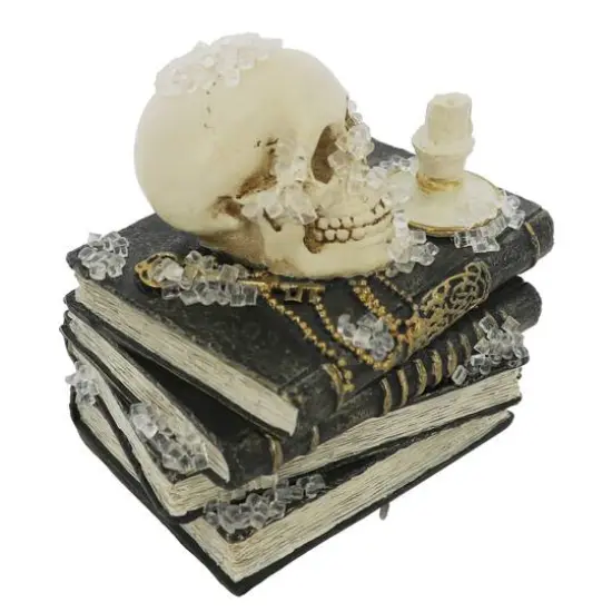 4.5" Stacked Book Box with Skull by Ashland&reg; {5}