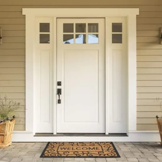 DII&reg; Tuffridge Light Swirls Welcome Coir & Rubber Doormat {5}