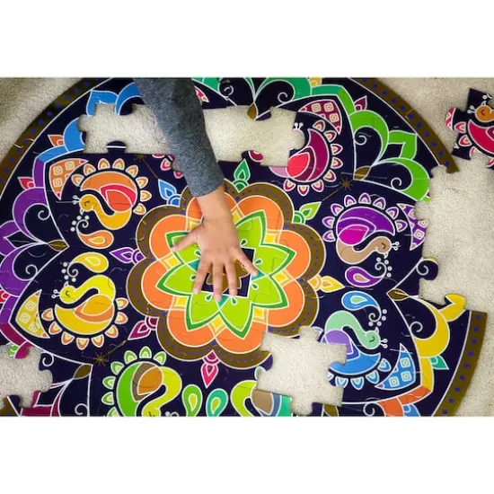 Kulture Khazana Rangoli Mandala 48 Piece Floor Puzzle {5}